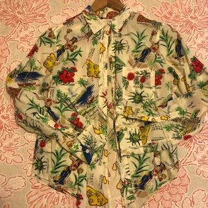 Tie blouse